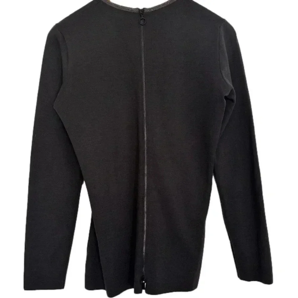 Fabiana Fillippi Embellished Collar Long Sleeve Top
